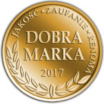 Gouden award zegel met Dobra Marka 2017 kwaliteitscertificering.