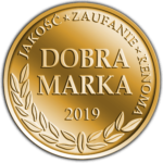 Gouden award zegel met Dobra Marka 2017 kwaliteitscertificering.
