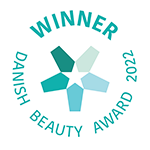 Award winnaar badge van Danish Beauty Award 2022.