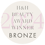 Badge van H&H Beauty Award 2024 winnaar in de bronzen categorie.