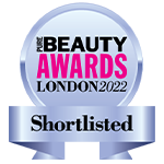 Badge van Pure Beauty Awards London 2022 shortlist.