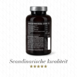 Achterzijde van Hair Volume™ Gummies-verpakking met ingrediënten, voedingswaarden en kwaliteitsvermelding.