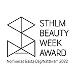 Logo van STHLM Beauty Week Award nominatie 2022 voor Best Day/Night Cream.