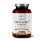 New Nordic Multi Vegan™ Gummies in potverpakking, helpen het immuunsysteem en energieniveau te ondersteunen.
