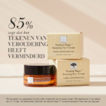 Natural Magic™ Amazing Eye Cream met tekst 85 procent zegt dat het tekenen van veroudering heeft verminderd.