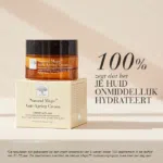 Natural Magic™ Anti-Ageing Cream met resultaten uit een gebruikersonderzoek over onmiddellijke hydratatie van de huid.