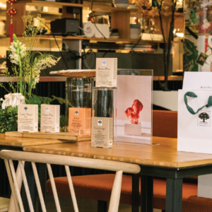 Herbal Schools 17 New Nordic producten tijdens het kruiden evenement.