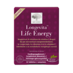 Longevita™ Life Energy verpakking met vitaminen en mineralen, helpt het behoud van een normaal energiemetabolisme.