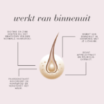 Illustratie van een haarwortel met uitleg over hoe Hair Gro™ van binnenuit bijdraagt aan normale haargroei.