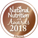 National Nutrition Awards 2018 bronzen prijs logo.